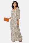 Naiduhall Cotton Full Length Nightdress - Black White — thumbnail 5